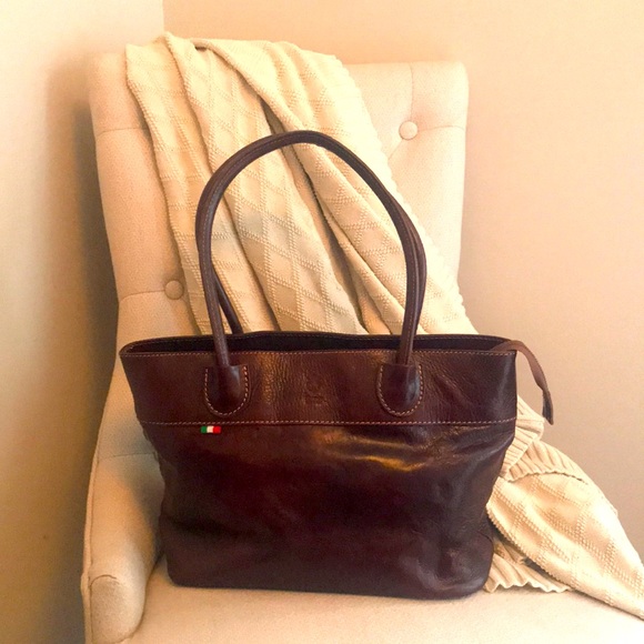 Genuine ITALIAN leather tote handbag - Picture 1 of 5